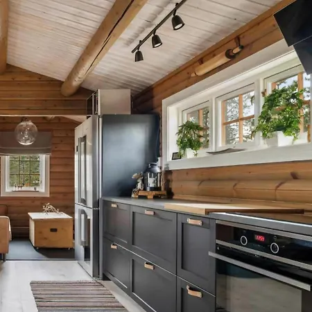 Charming Log With Modern Luxury Dom wakacyjny Jordet